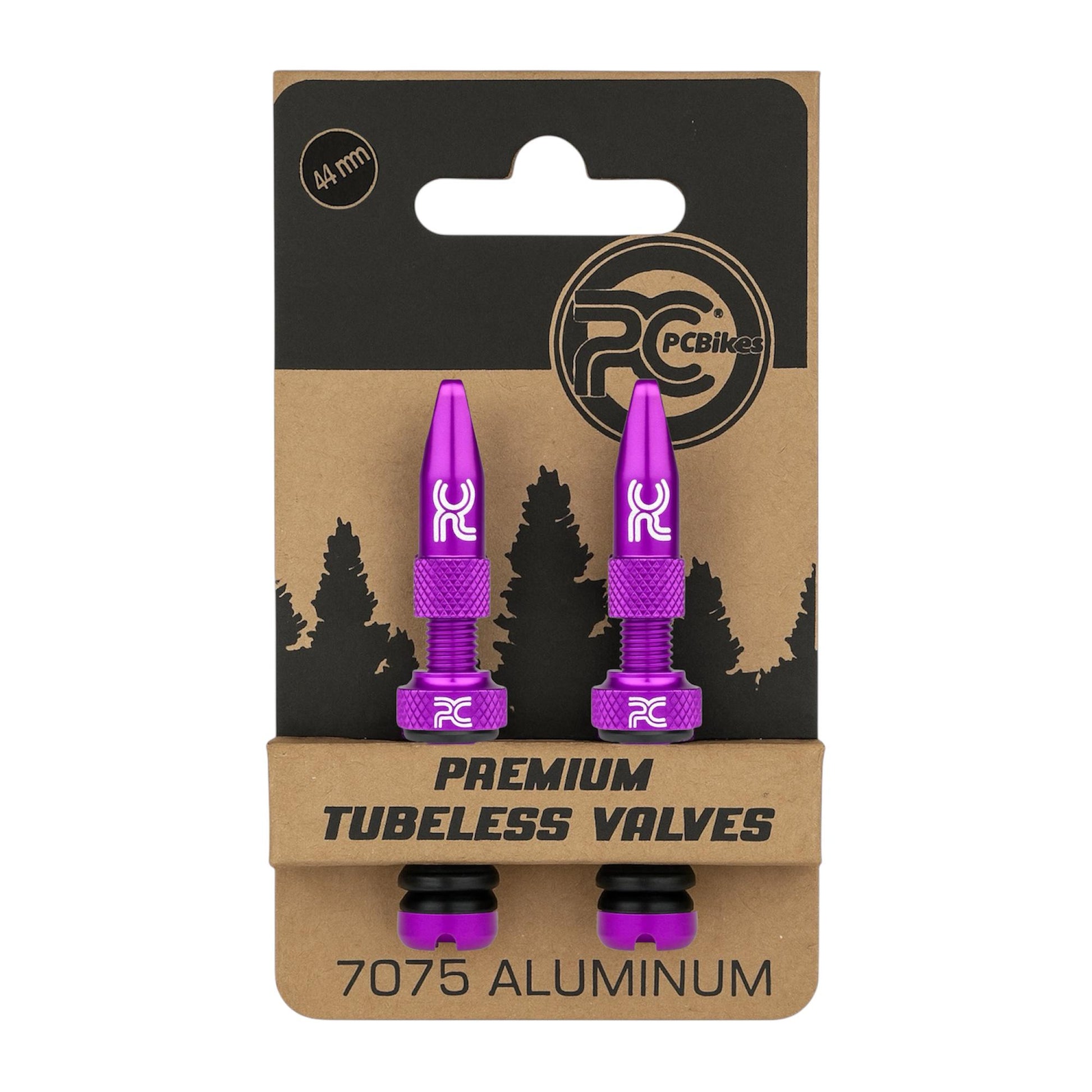 PC Alum Tubeless Valves 44 mm / Válvulas Francesa de Aluminio para Tubeless 44 mm