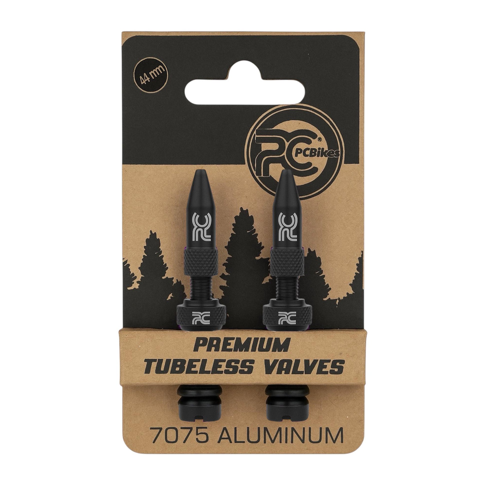 PC Alum Tubeless Valves 44 mm / Válvulas Francesa de Aluminio para Tubeless 44 mm