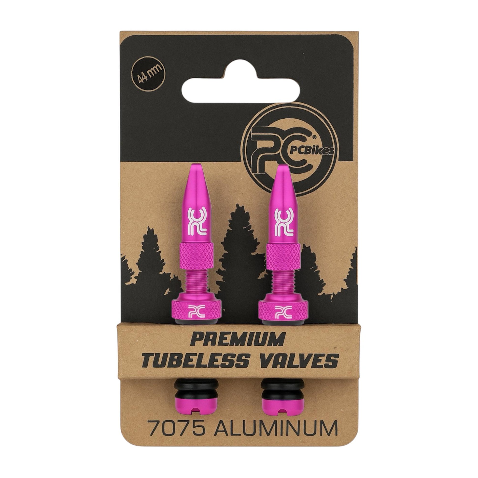 PC Alum Tubeless Valves 44 mm / Válvulas Francesa de Aluminio para Tubeless 44 mm
