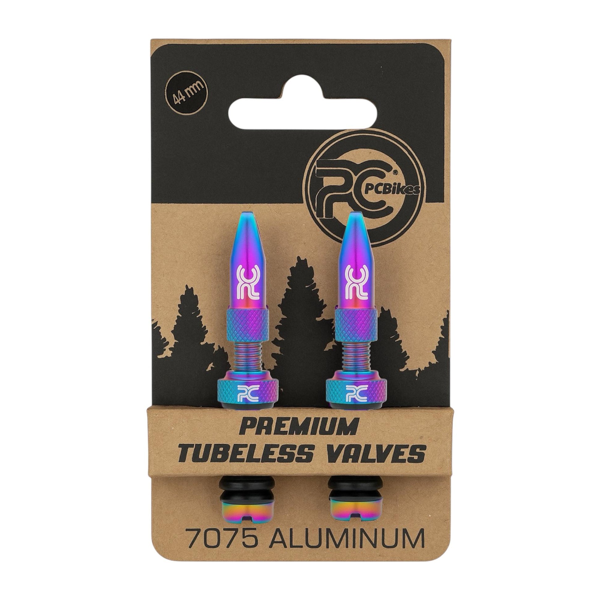 PC Alum Tubeless Valves 44 mm / Válvulas Francesa de Aluminio para Tubeless 44 mm