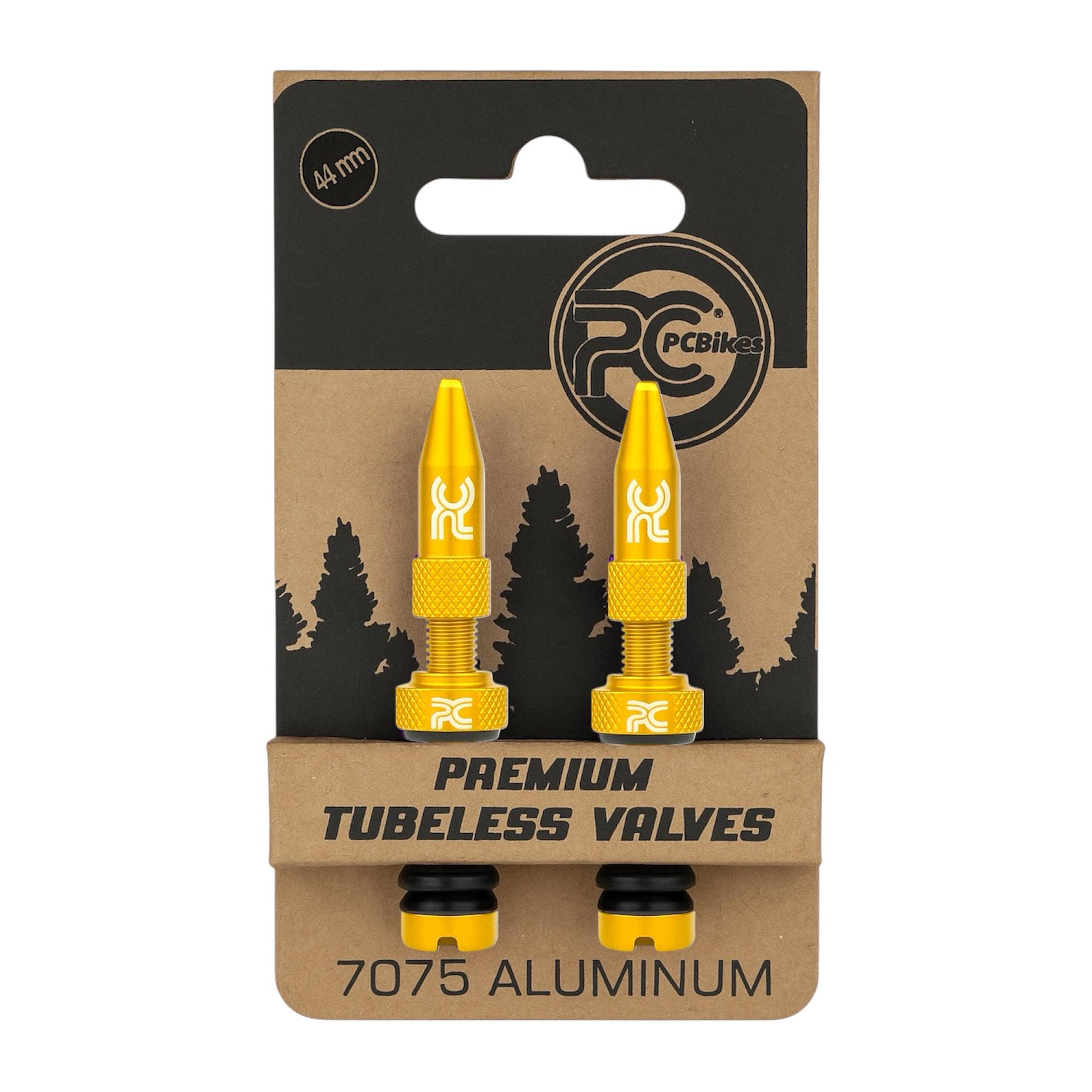 PC Alum Tubeless Valves 44 mm / Válvulas Francesa de Aluminio para Tubeless 44 mm